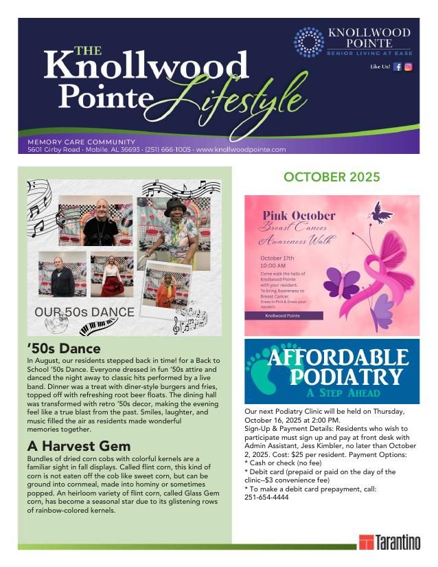 Memory Care Current Newsletter